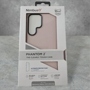 Nimbus9 Phantom 2 Case for Samsung Galaxy S22 Ultra 5G 3D Hexa Flamingo W6
